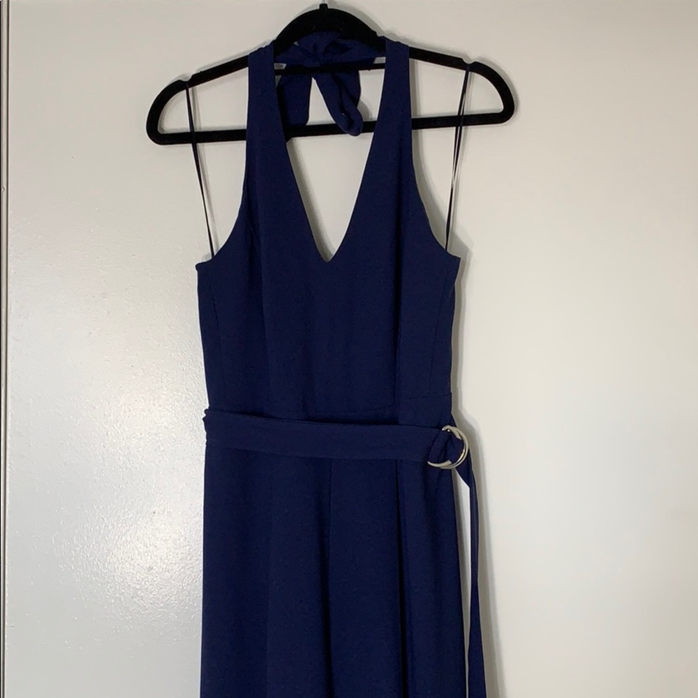 Navy Halter-neck Jumpsuit Size US 4